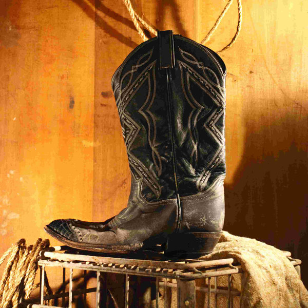 Union Rustic Cowboy Boot Wrapped Canvas Print Wayfair